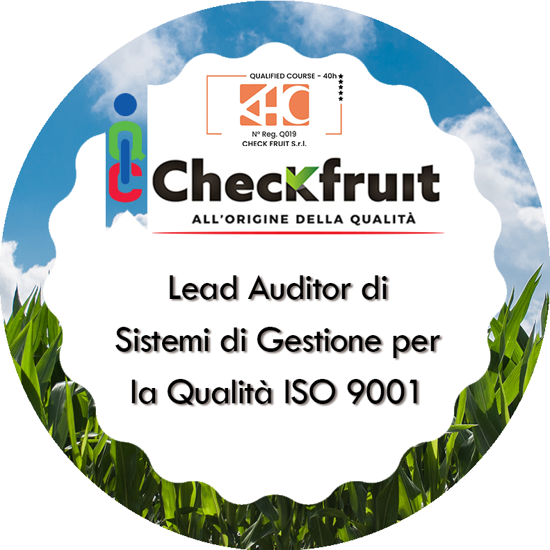 Corso per la Qualifica di Auditor/Lead Auditor di Sistemi di Gestione Qualità nel settore agroalimentare